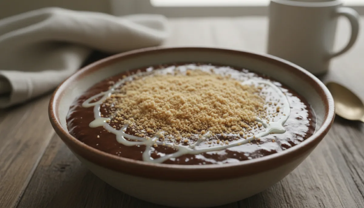 Champorado Filipino me Pluhur Qumështi të Thekur