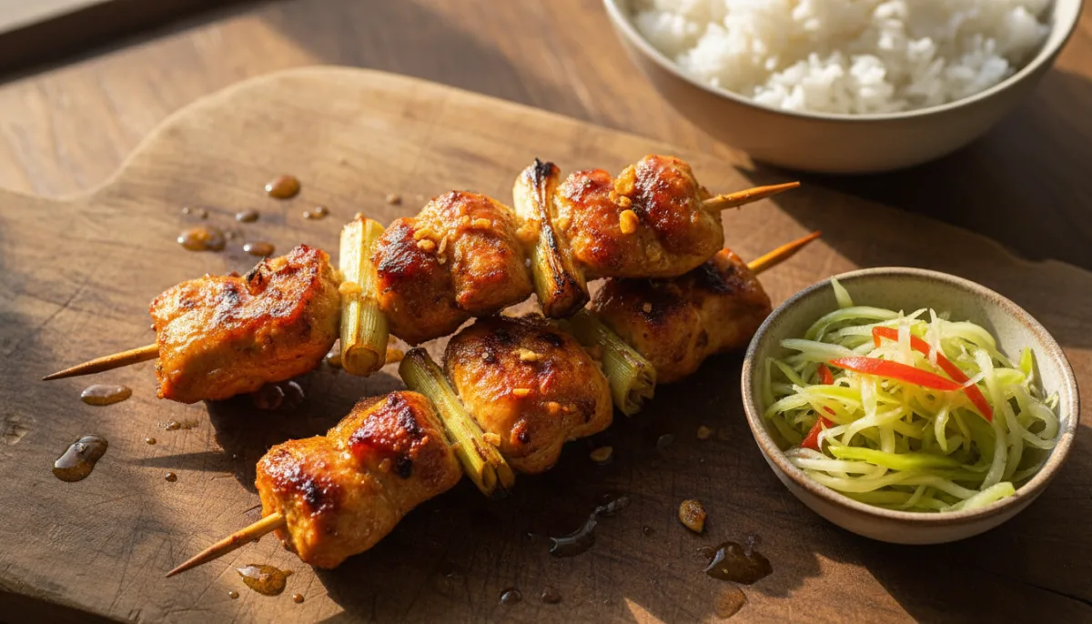 Hellat me Pulë Inasal Filipinase me Achara