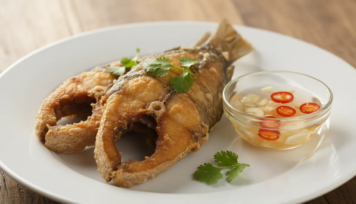 Daing na Bangus Filipino me Salcë Zhytjeje me Uthull