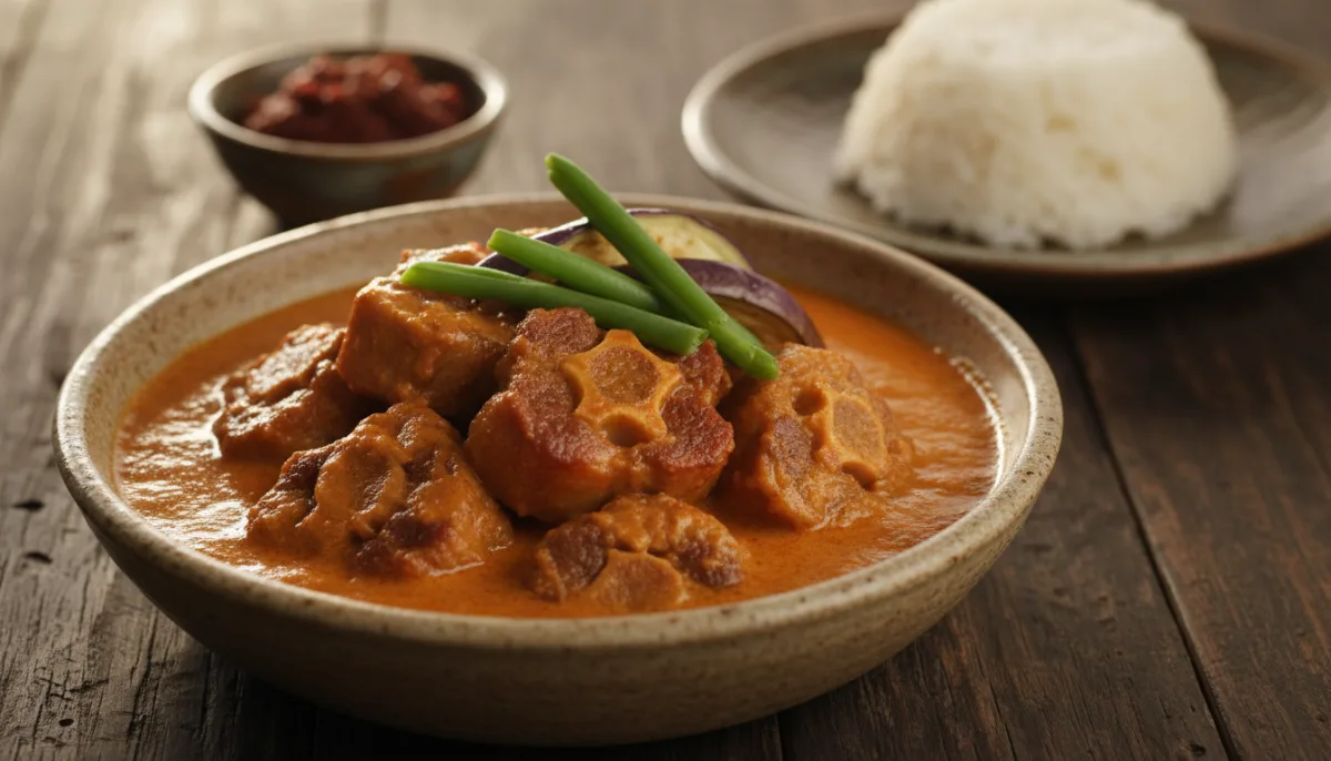 Authentic Filipino Oxtail Kare-Kare with Peanut Sauce