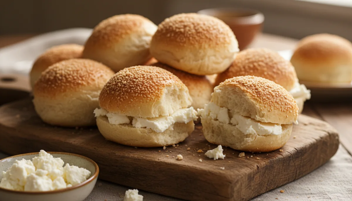 Pan de Sal Filipino me Kesong Puti të Kremtë