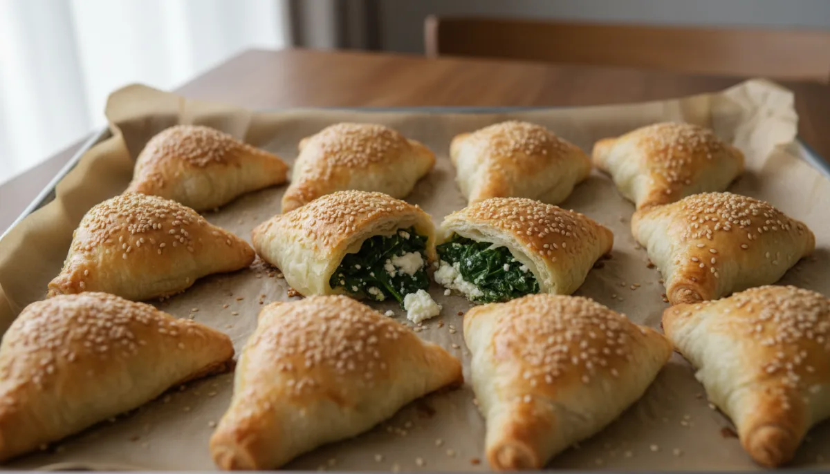 Flaky Israeli Bourekas with Spinach and Feta