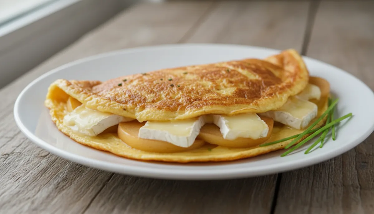 French Apple and Brie Omelette