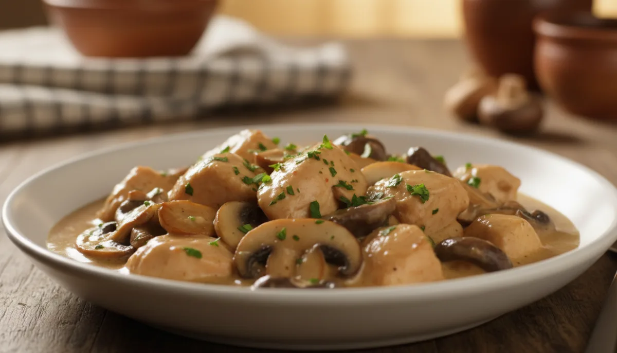 French Chicken and Mushroom Fricassee