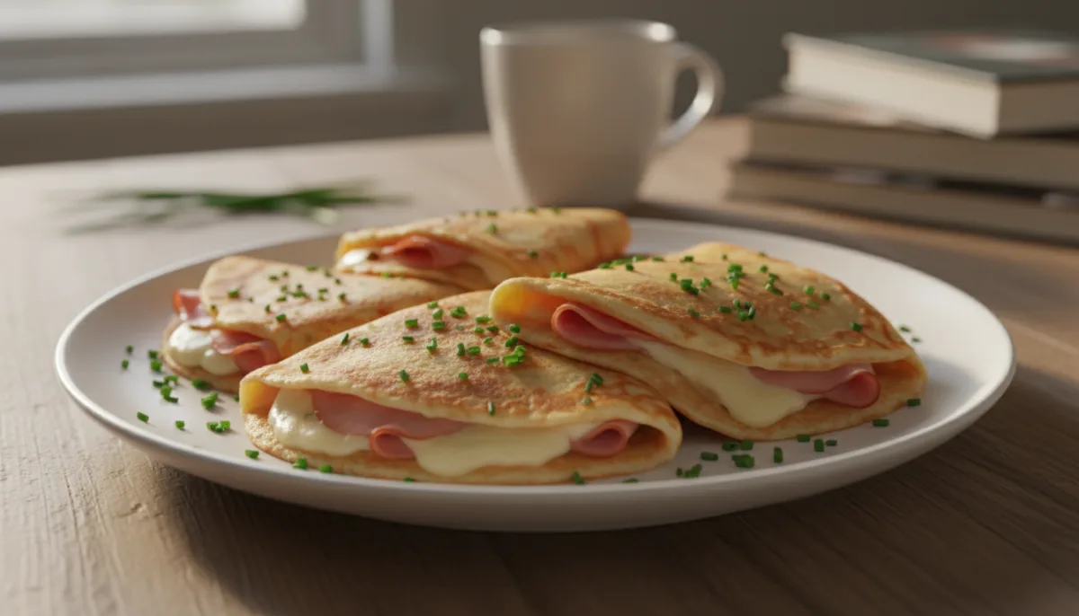 Krep Franceze me Proshutë dhe Djathë Gruyère