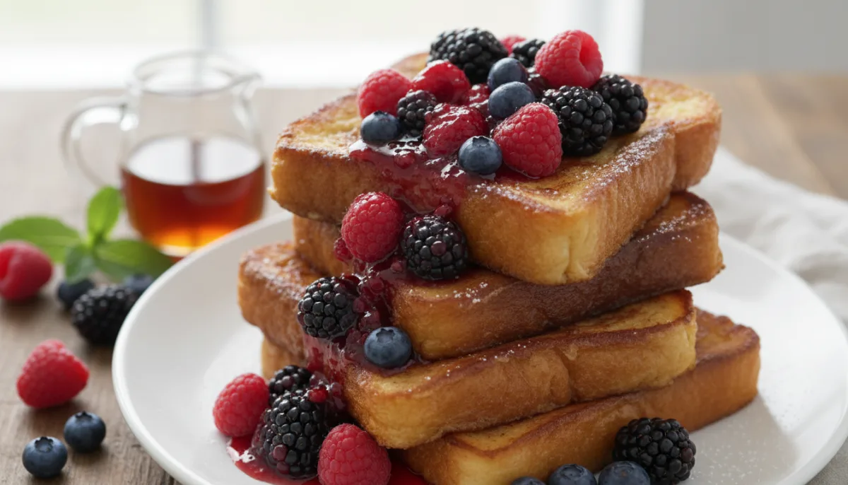 French Toast with Berry Compote