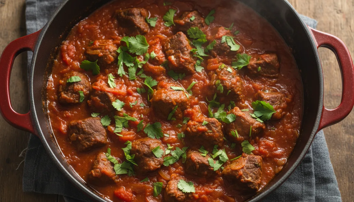 Georgian Braised Beef with Tomatoes and Herbs (Chashushuli)