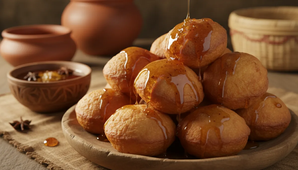Ghanaian Bofrot: Fluffy Fried Doughnuts with Spiced Honey