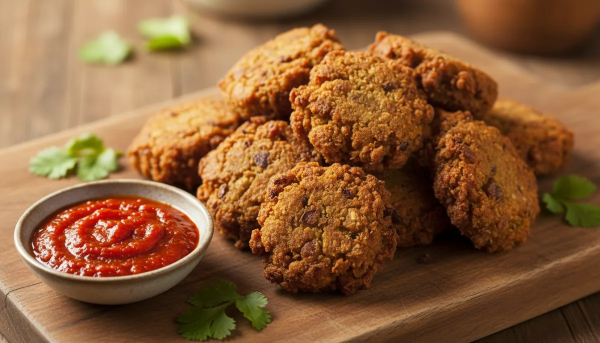 Ghanaian Koose: Spicy Bean Fritters with Hot Pepper Sauce