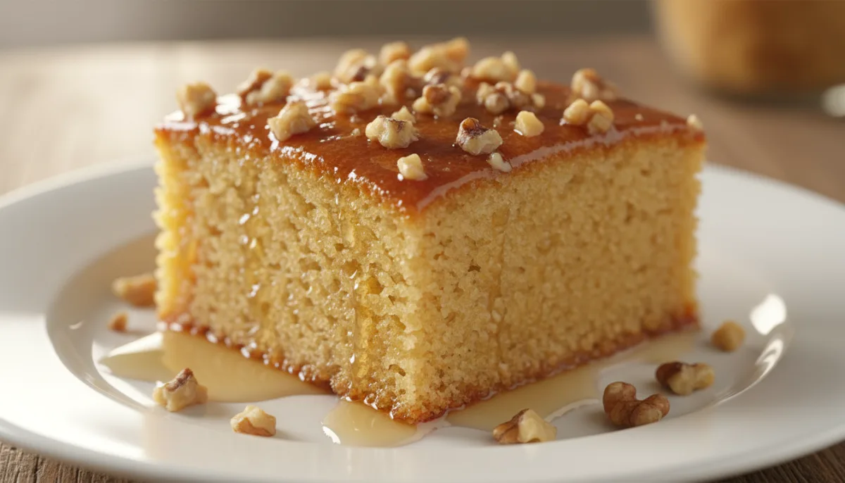 Pastel Griego de Sémola con Miel y Nueces