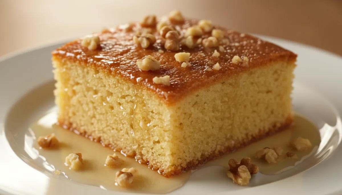 Greek Honey-Walnut Semolina Cake