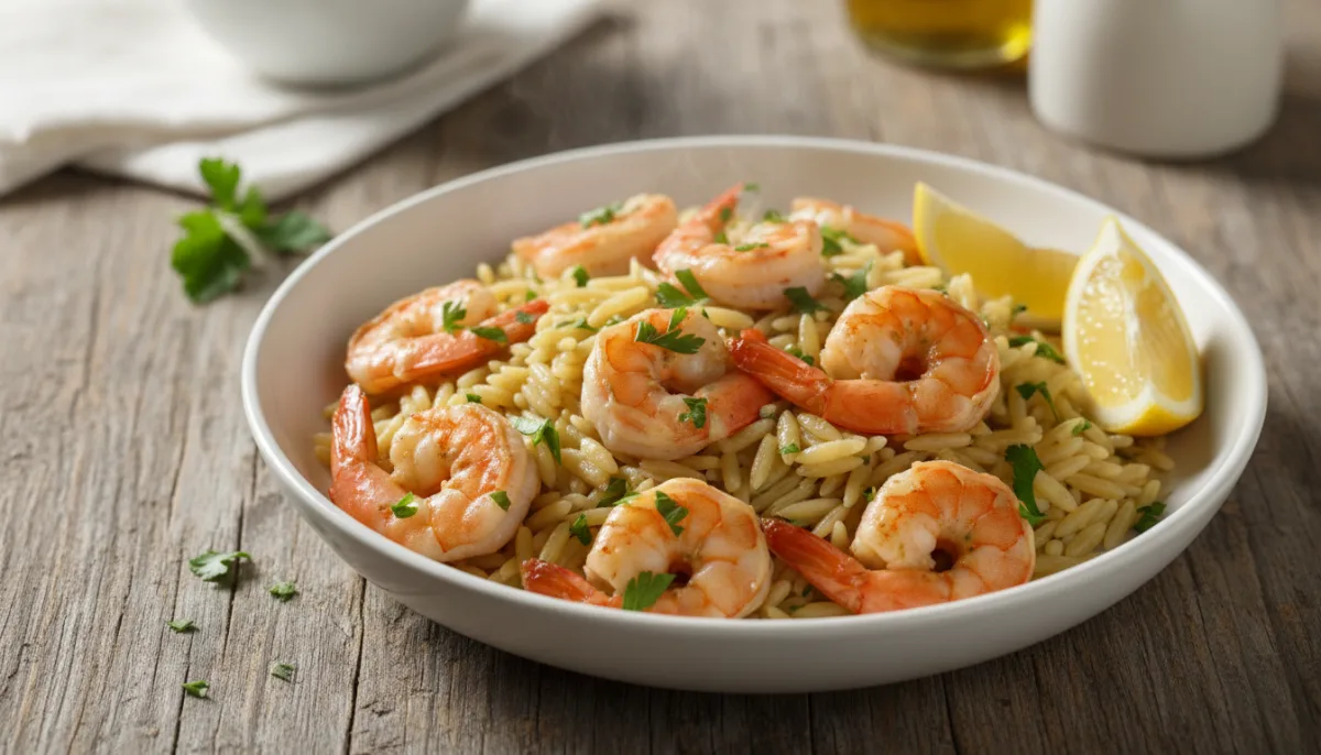 Zesty Lemon-Herb Shrimp with Orzo
