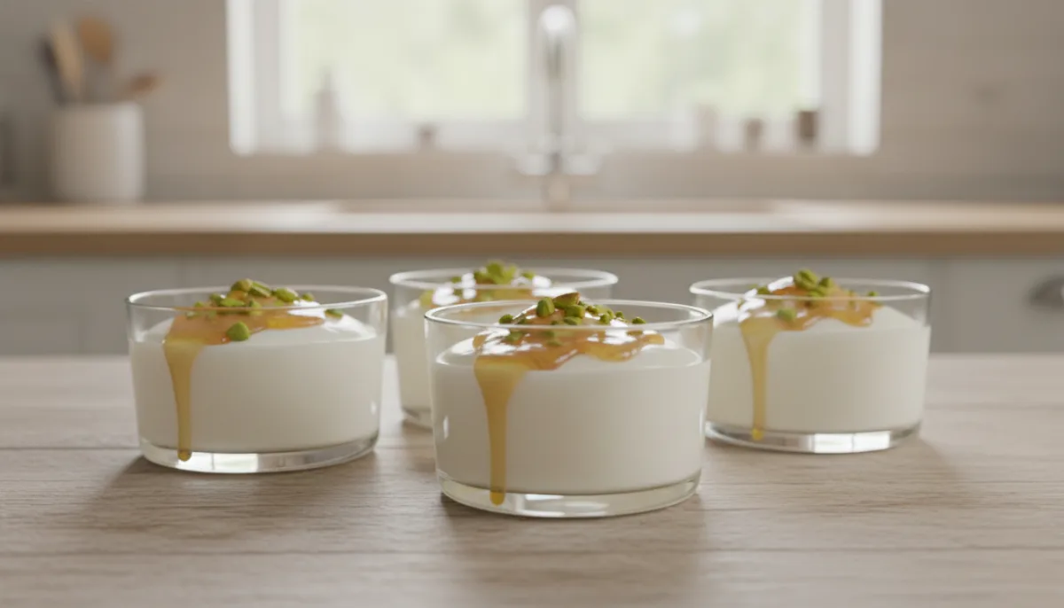 Greek Yogurt and Honey Panna Cotta