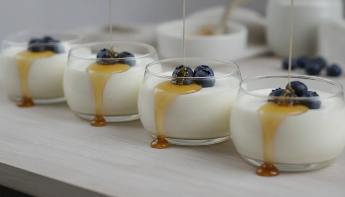 Greek Yogurt Honey Panna Cotta