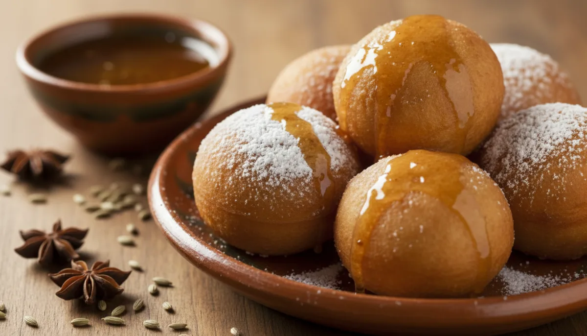 Buñuelos Guatemaltechi con Sciroppo all'Anice
