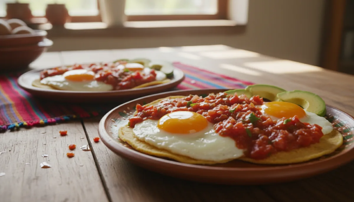 Huevos Rancheros Guatemalteke me Salcë Domatesh Pikante dhe Avokado