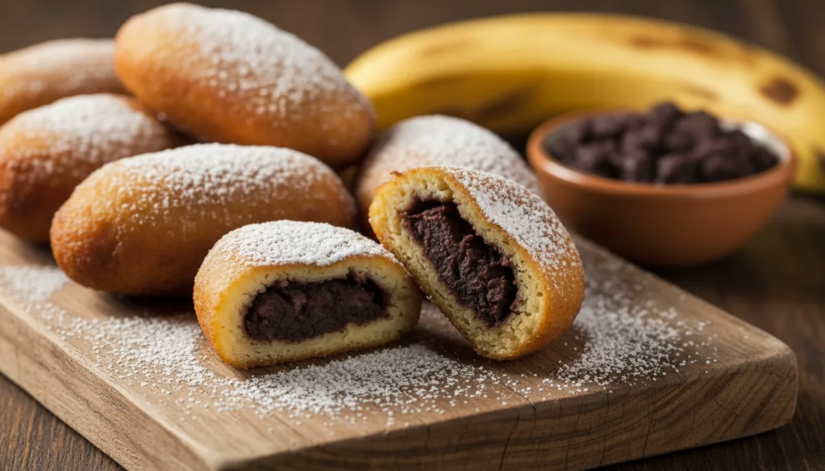 Rellenitos de Plátano Guatemaltecos com Feijão Preto e Açúcar