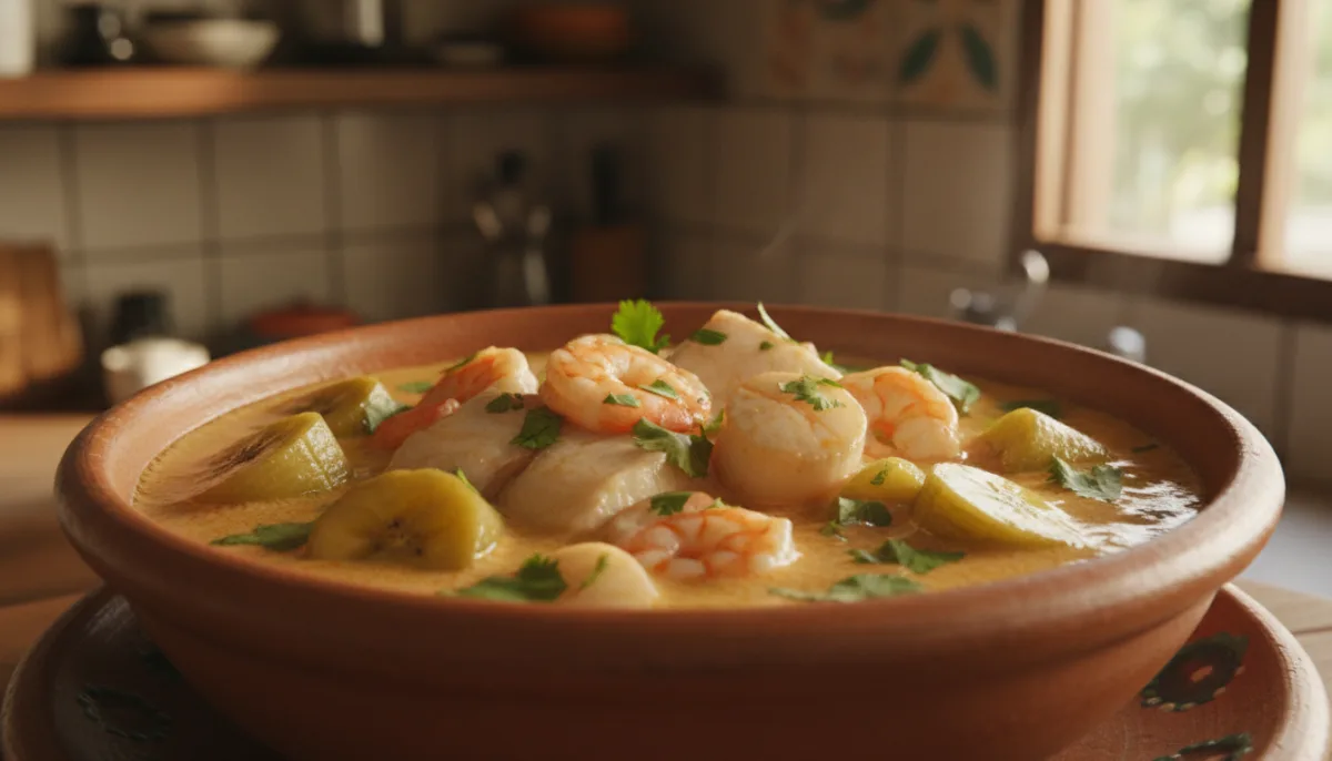 Guatemalan Tapado: Seafood and Coconut Milk Soup with Plantains