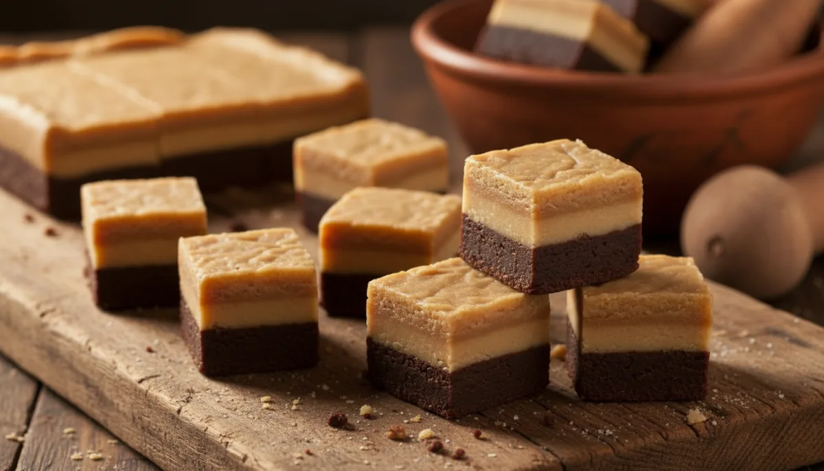 Haitian Dous Makos: Layered Vanilla and Chocolate Fudge