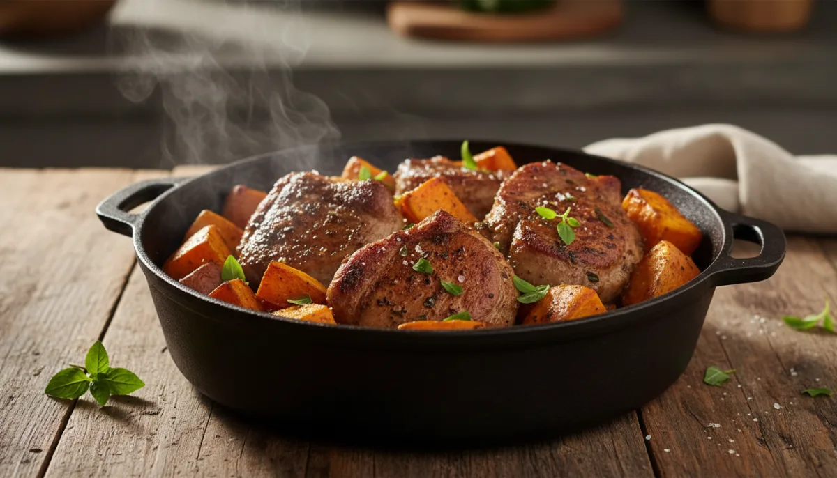 Hāngī-Inspired Pork and Kumara with Horopito Spice Rub