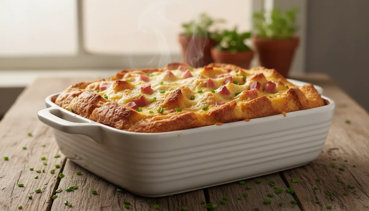 Hearty Ham and Cheese Breakfast Strata