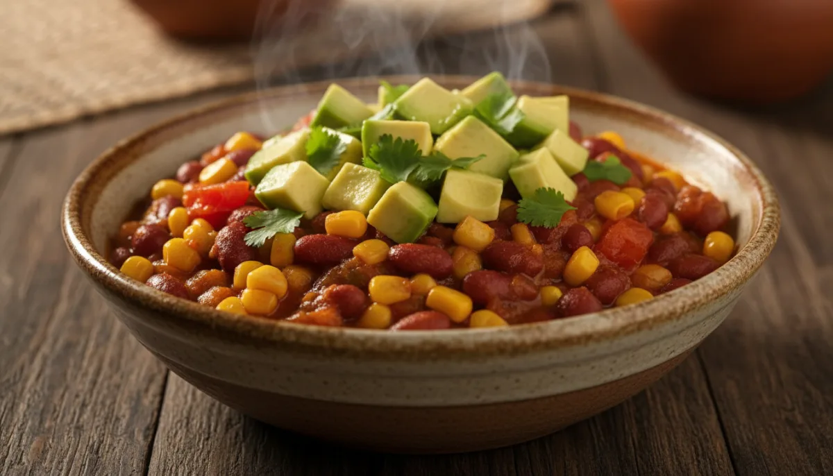 Hearty Kenyan Githeri with Creamy Avocado