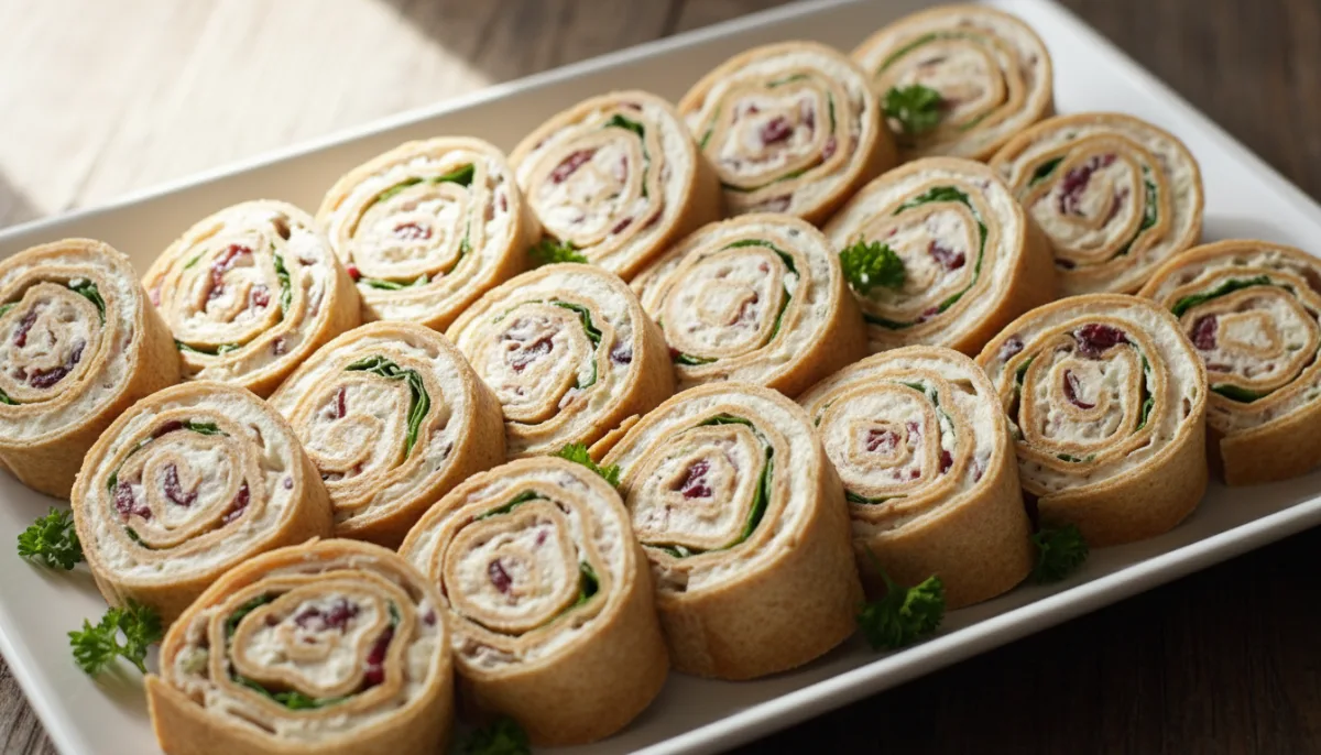 Hearty Turkey and Cranberry Pinwheels
