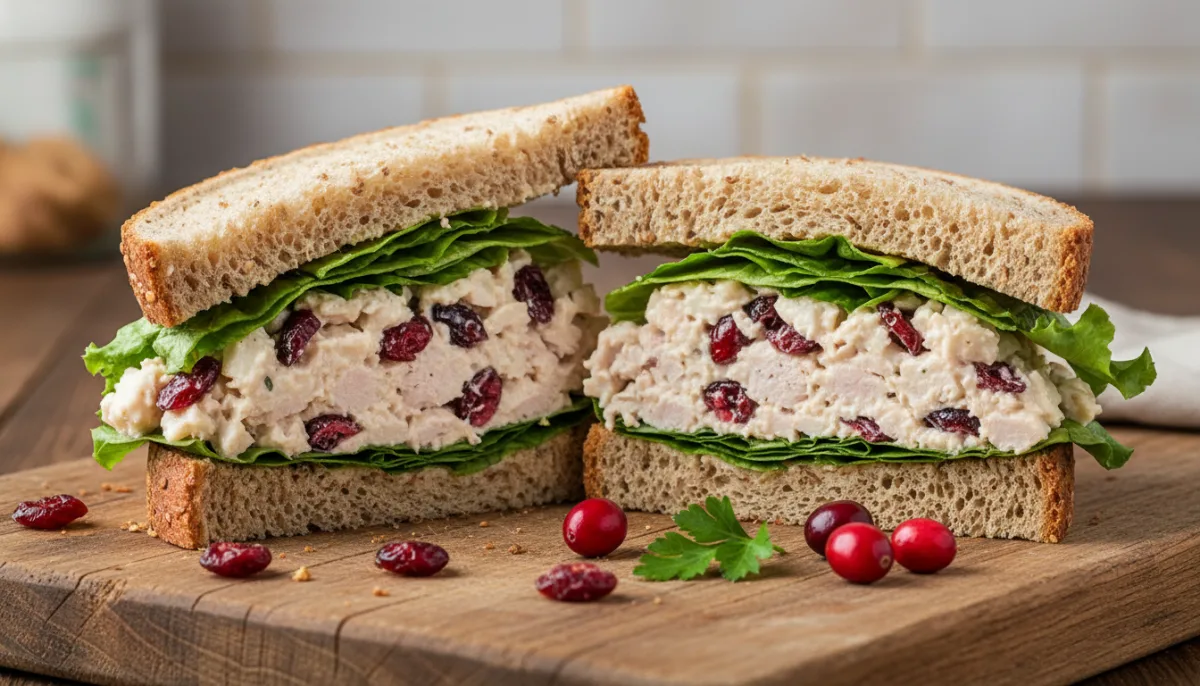 Hearty Turkey and Cranberry Salad Sandwich