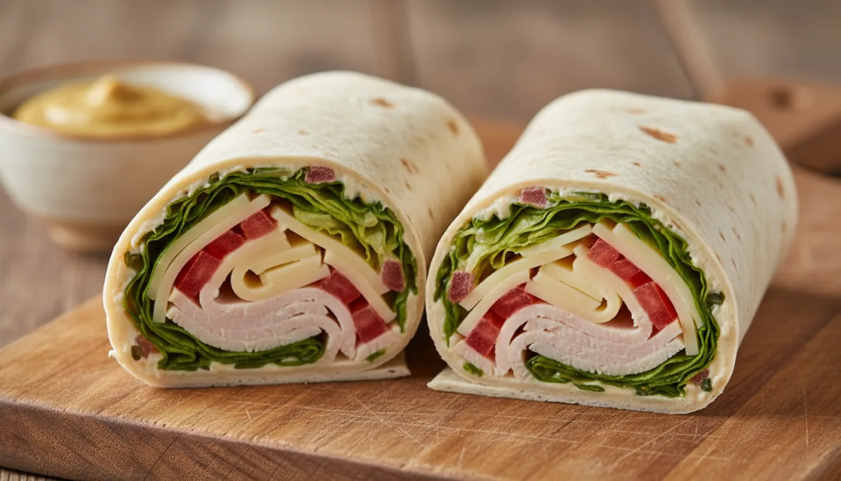 Hearty Turkey and Swiss Deli Wraps