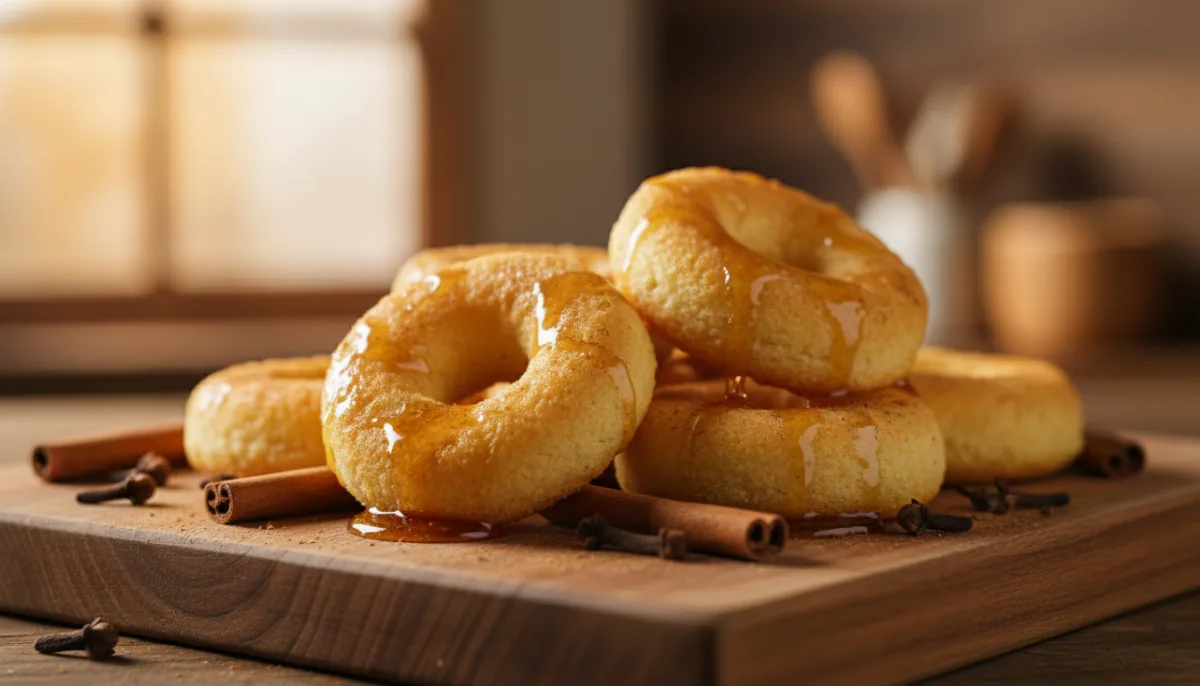 Rosquillas Hondurenhas em Mel com Canela e Cravo