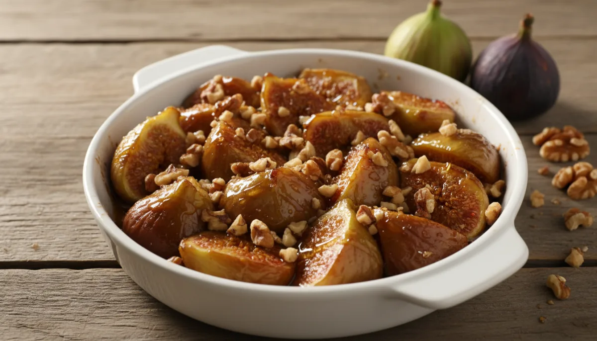 Honey-Baked Figs with Walnuts