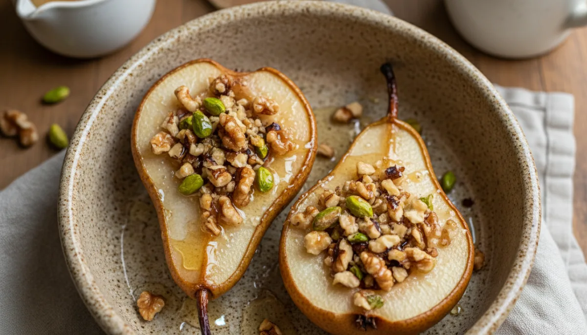 Honey-Nut Baked Pears