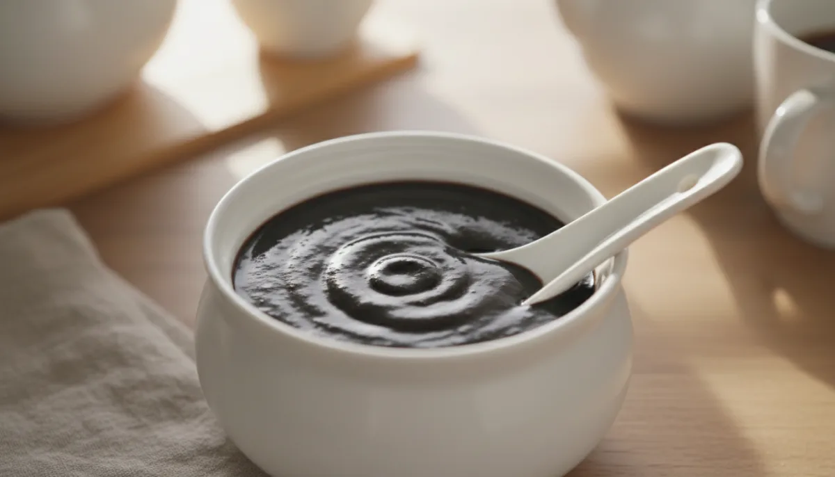 Sopa de Sésamo Negro Estilo Hong Kong