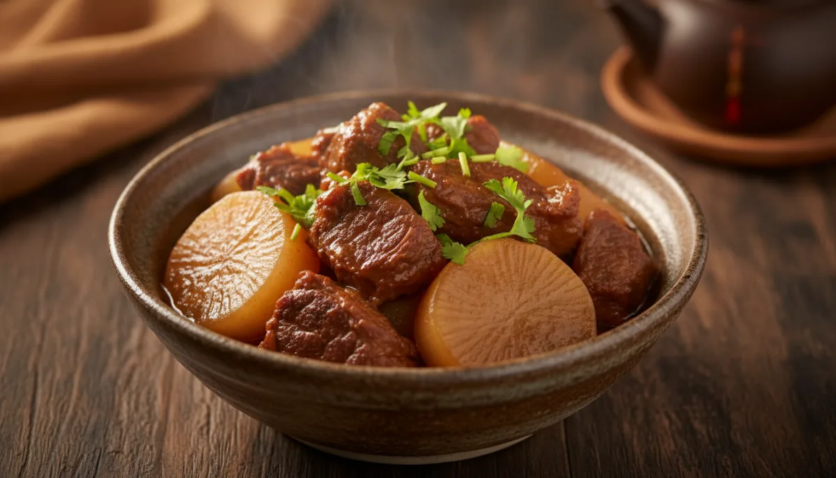 Manzo Brasato alla Hong Kong con Rapa