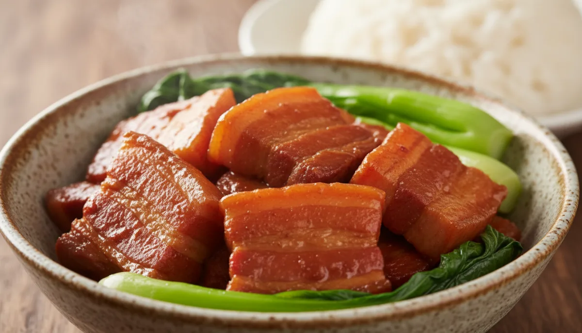 Hong Kong Style Braised Pork Belly with Fermented Red Bean Curd