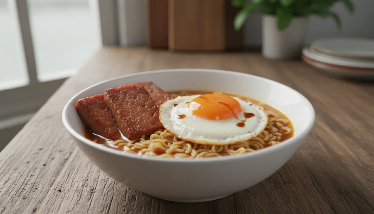 Petë Instant Hong Kong me Mish të Konservuar dhe Vezë të Fërguar