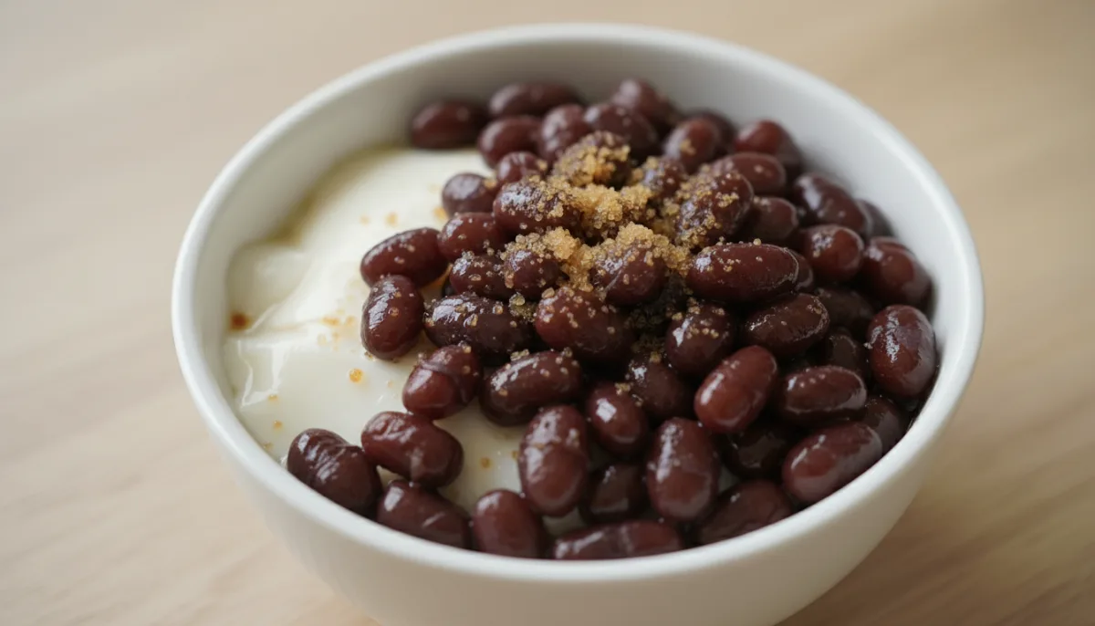 Pudín de Tofu Dulce Estilo Hong Kong con Frijoles Rojos