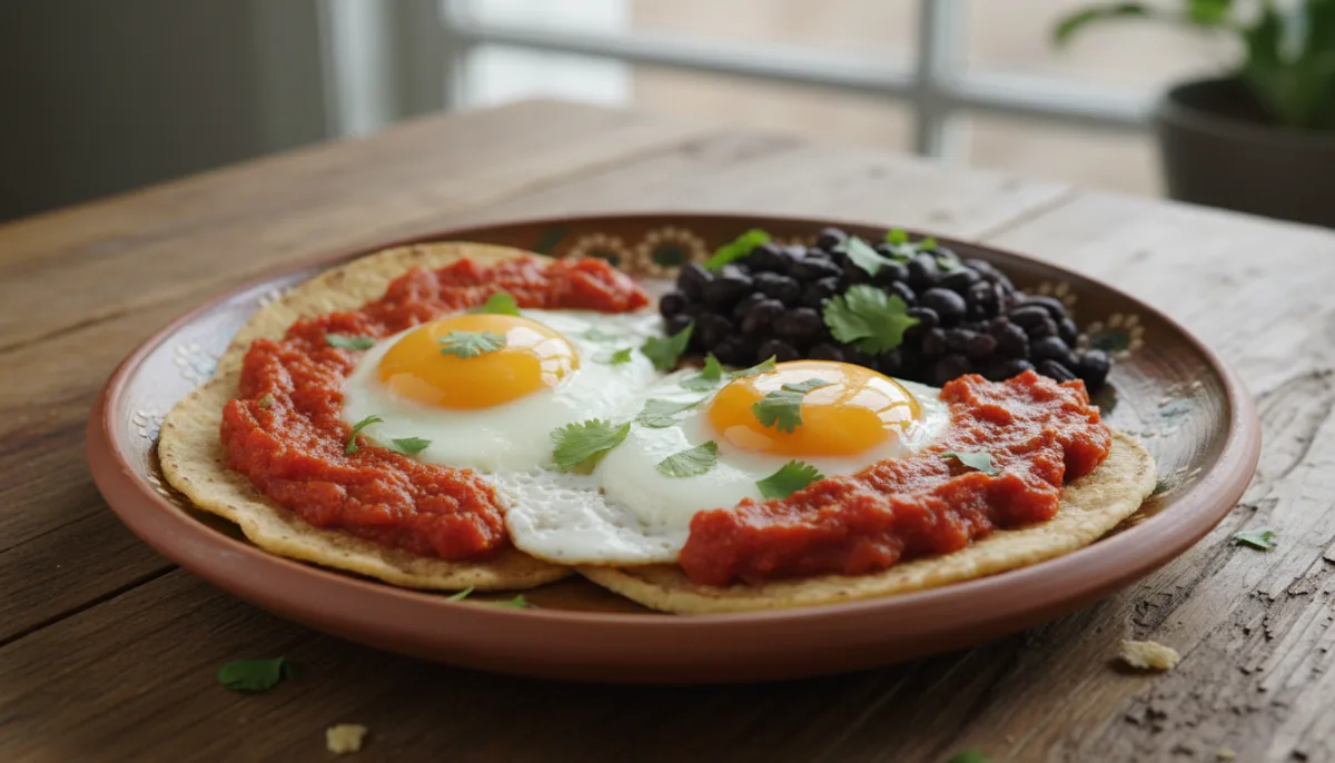 Huevos Rancheros with Black Beans