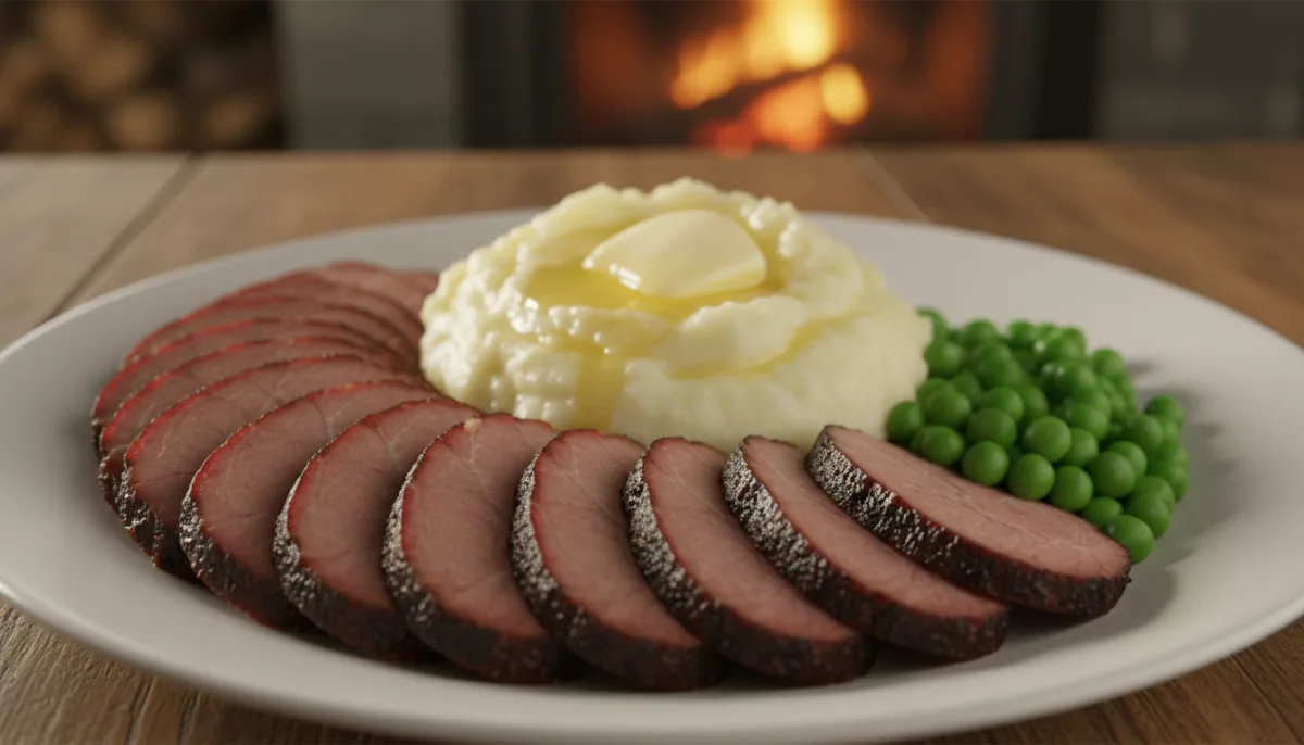 Icelandic Hangikjöt with Peas and Potatoes