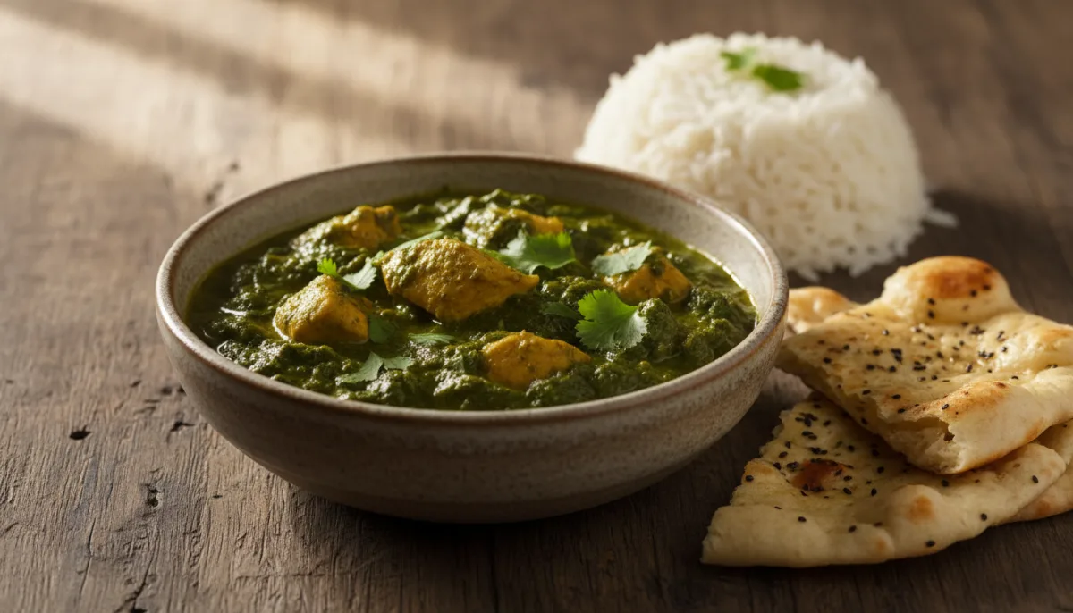 Curry Indien de Poulet aux Épinards (Palak Chicken)