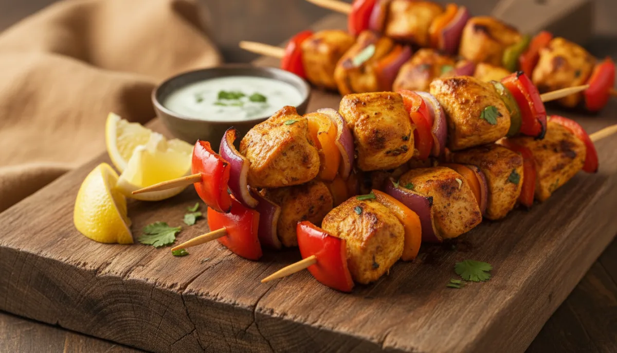 Hellëna Indiane Tikka me Speca dhe Qepë