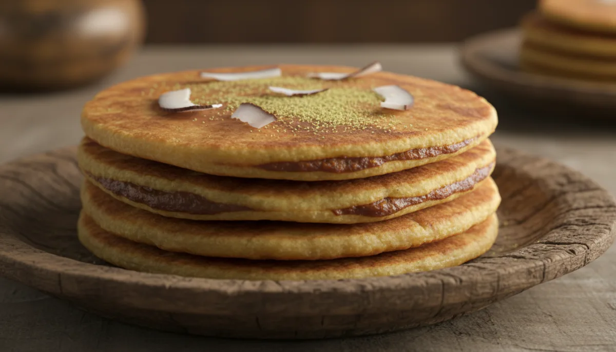 Panqueques Indios de Coco y Jaggery (Puran Poli)