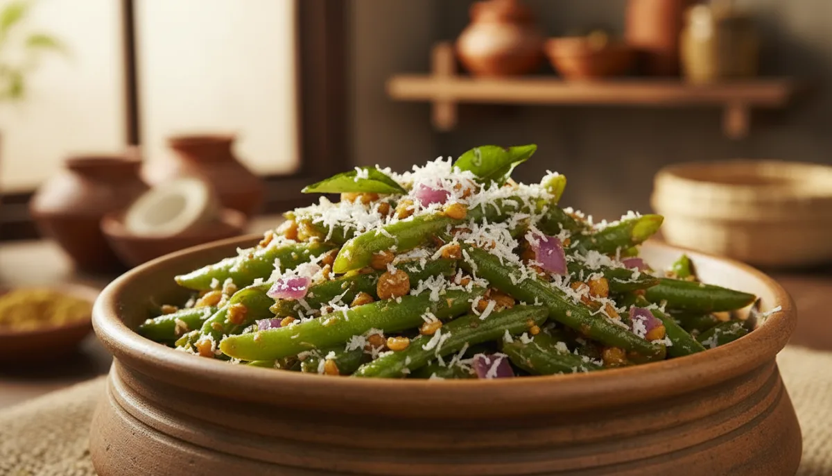 Indian Spiced Green Bean and Coconut Thoran
