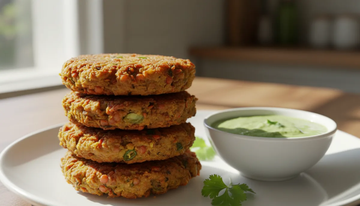 Flavorful Indian Dal Vada with Zesty Coconut Chutney