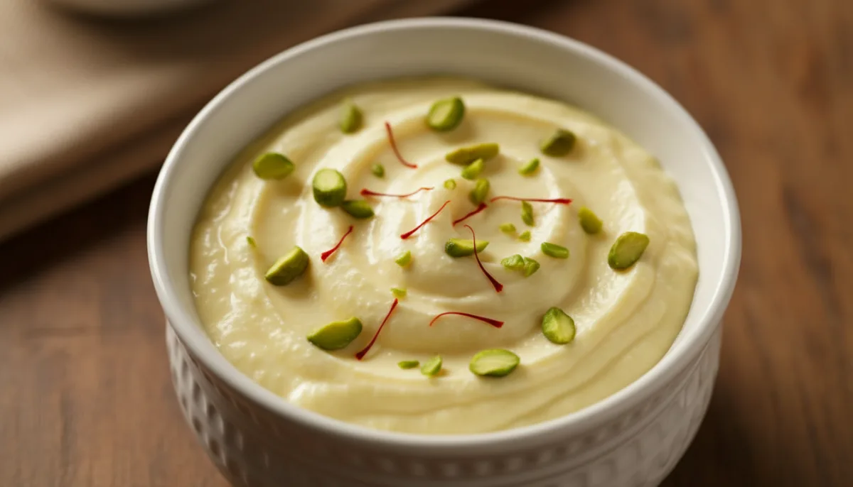 Yogur Dulce Indio con Azafrán y Cardamomo (Shrikhand)