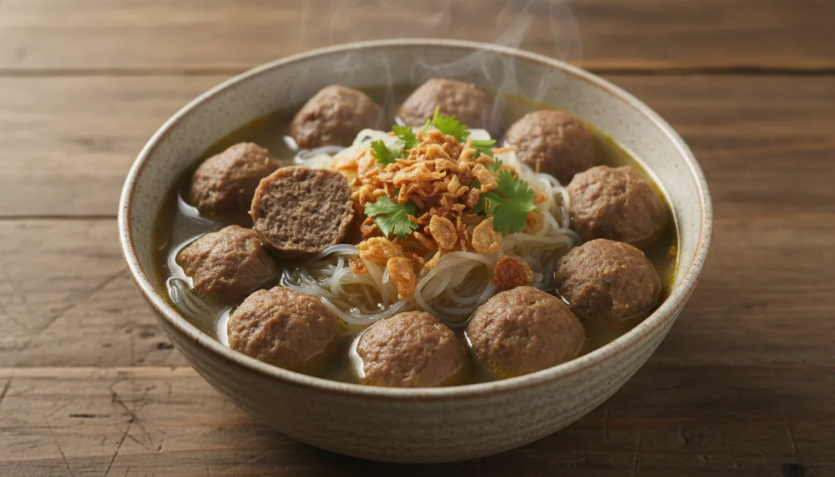 Supë Bakso Indoneziane me Qofte