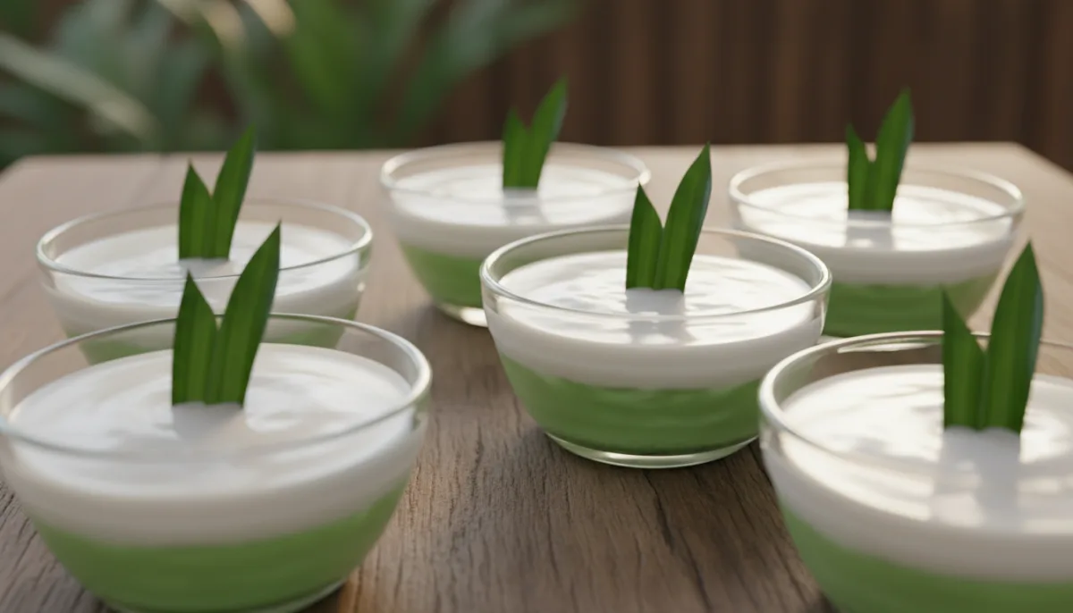 Indonesian Coconut Pandan Jelly