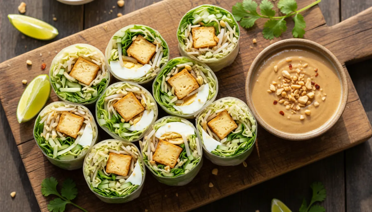 Mbështjellëse Sallate Gado-Gado Indoneziane