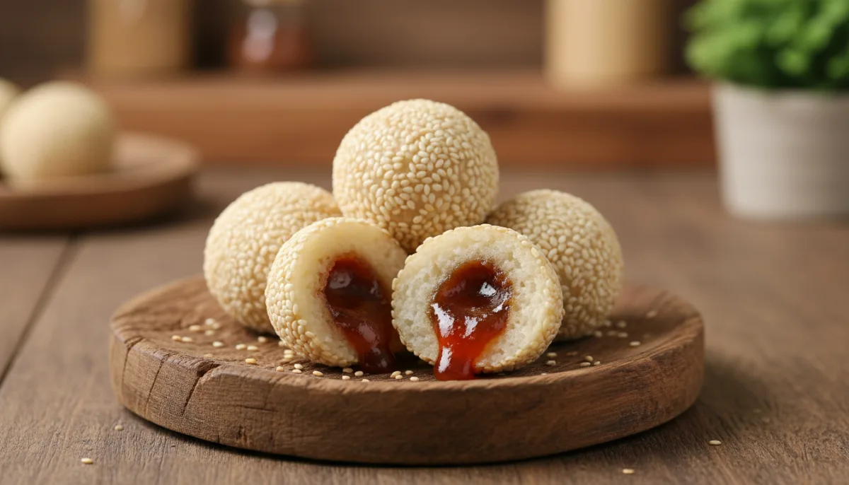 Onde-Onde: Bolitas de Arroz Glutinoso con Relleno de Azúcar de Palma