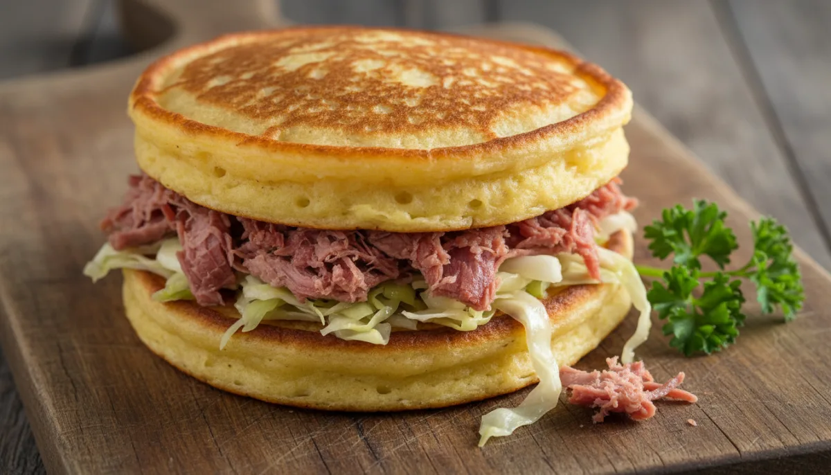 Irish Boxty with Corned Beef and Cabbage